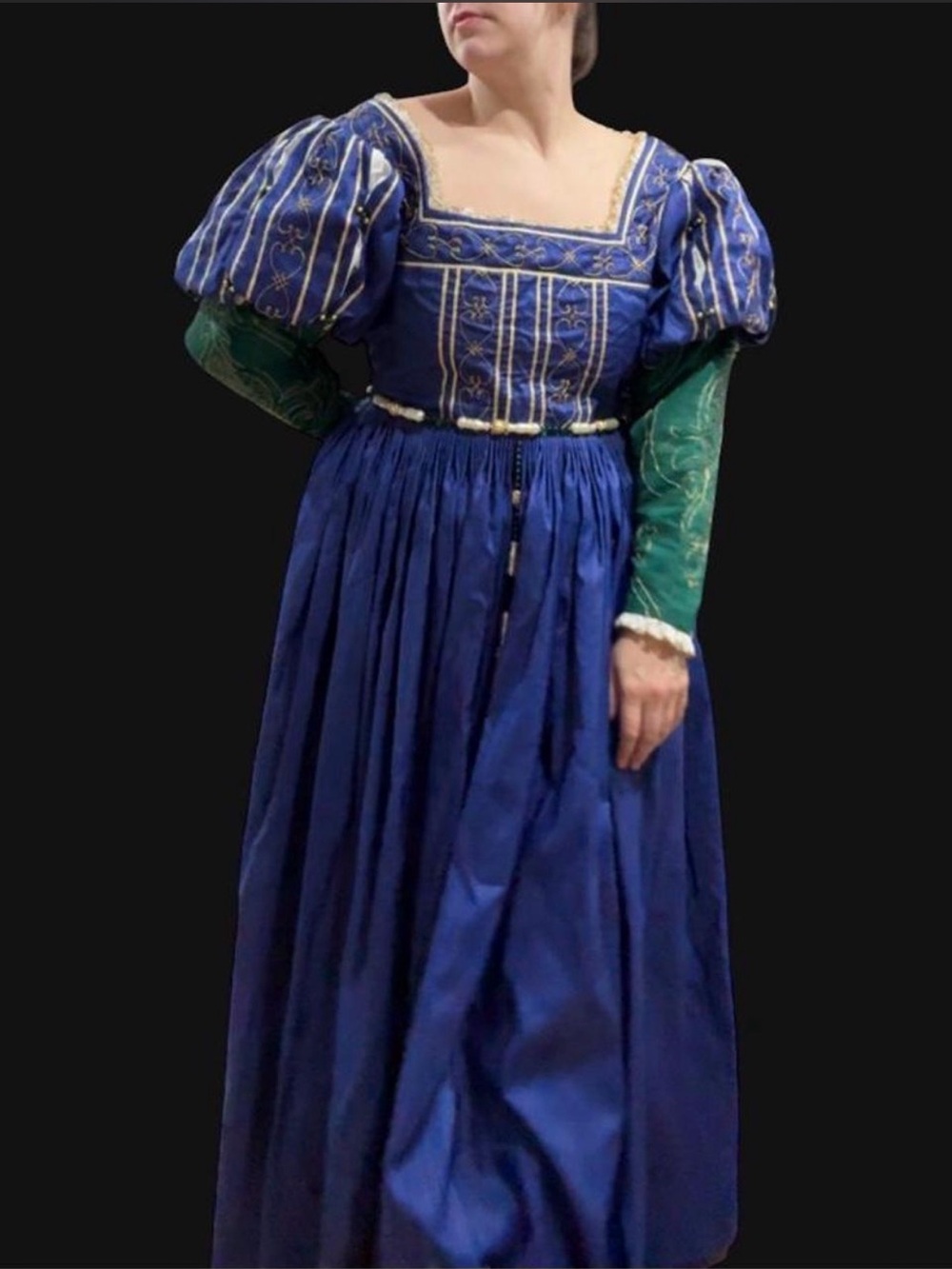 Handmade renaissance reenactment dress